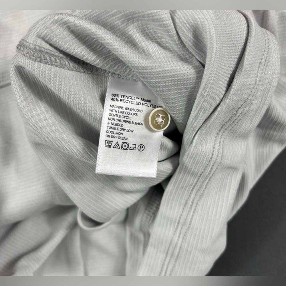 Tommy Bahama Golf Shirt Polo Paradise Cove Striped 3XLB Gray Polyester - Picture 5 of 6